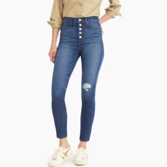 J. Crew Denim - J. Crew High Rise Toothpick Button-fly Jeans